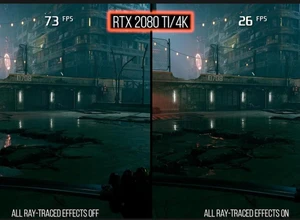 Скриншот графика сравнения производительности в игре при разных настройках.