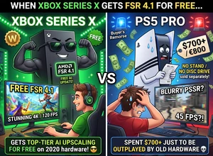 Сравнение Xbox Series X и PS5 Pro с акцентом на производительность и стоимость.