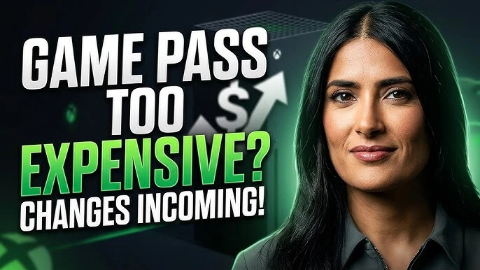 Женщина с длинными тёмными волосами улыбается на фоне графиков и стрелок.