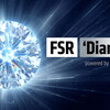 Логотип FSR 'Diamond' с изображением яркого бриллианта на фоне.