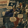 Планета с персонажами, символизирующими PS6 и Xbox, обсуждающими технологии.